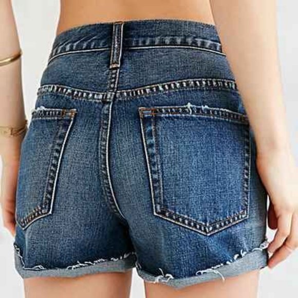 URBAN OUTFITTERS BDG TOMGIRL MID-RISE JEAN SHORTS - Picture 2 of 16